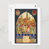 クラクフヴィンテージ旅行 ポストカード (正面/裏面)