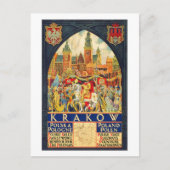 クラクフヴィンテージ旅行 ポストカード (正面)