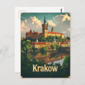 クラクフヴィンテージ ポストカード (正面/裏面)