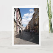 クラクフ旧市街のフロリアンスカ通り カード (正面)