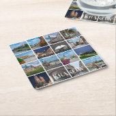 クラクフ旧市街の風景、ポーランド スクエアペーパーコースター (アングル)