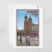 クラクフ – サンマリスバシリカ ポストカード (正面/裏面)