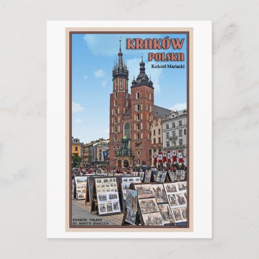 クラクフ – サンマリスバシリカ ポストカード (正面)