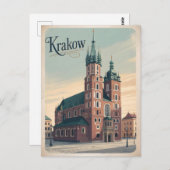 クラクフ・セント・メアリ大聖堂 ポストカード (正面/裏面)