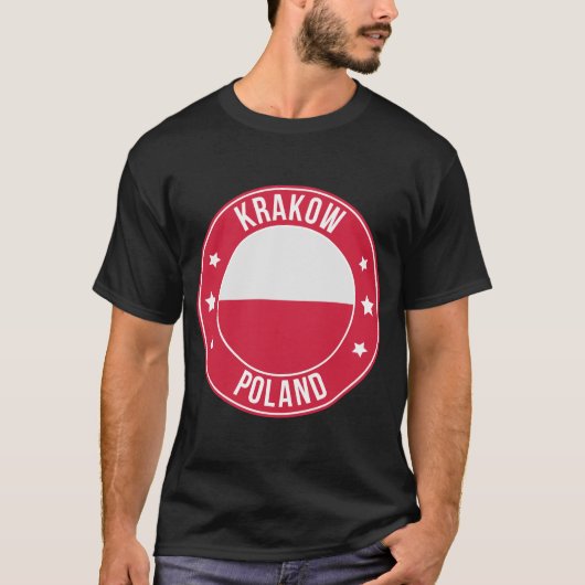 クラクフ ポーランド市Tシャツ Tシャツ (正面)