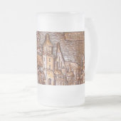 クラクフ・ポーランド建築 フロストグラスビールジョッキ (正面右)