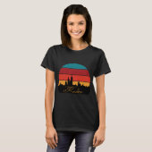 クラクフ ポーランド旧市街 レトロな旅 Tシャツ (正面フル)