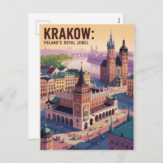 クラクフ・ポーランド シーズンポストカード (正面/裏面)