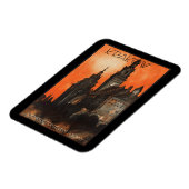 クラクフ・ポーランド – ポーランドヴィンテージポーランド旅行ポスター マグネット (左側)