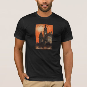 クラクフ・ポーランド – ポーランドヴィンテージポーランド旅行ポスター Tシャツ