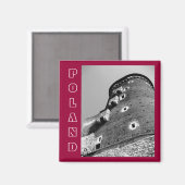 クラクフ，ポーランド マグネット (正面/裏面)