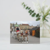 クラクフ・ポーランド・ミアストを見る ポストカード (スタンド正面)