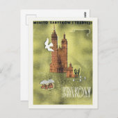 クラクフ・ポーランド・ヴィンテージ・ポスター1930s ポストカード (正面/裏面)