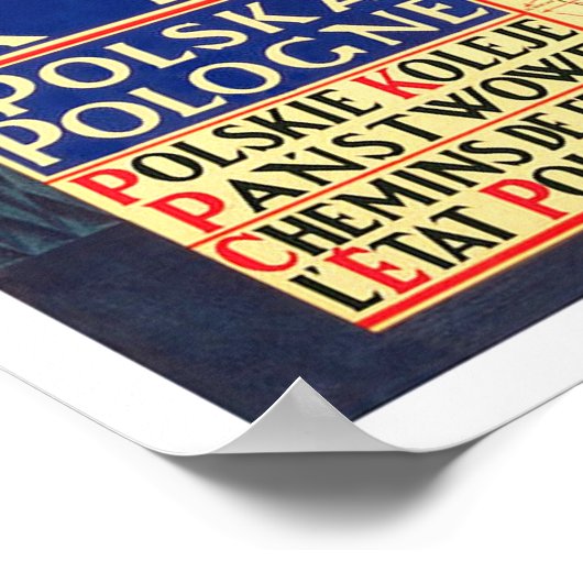 クラクフ・ヴィンテージ旅行 ポスター (角)