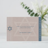 クラクラシックフトバー(ユダヤ教の)バル・ミツバーサンキューカード サンキューカード (スタンド正面)