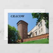 クラク王室のウのウォエル城 ポストカード (正面/裏面)