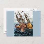 クラケンシュテームパンクタコヴィンテージ ポストカード (正面/裏面)