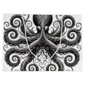 クラケンスティームパンクタコ華美ブラック ラージペーパーバッグ (裏面)