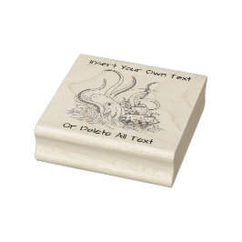 クラケン海賊帆走船の攻撃 ラバースタンプ