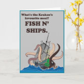 クラケン·ジョーク。 カード (黄色い花)