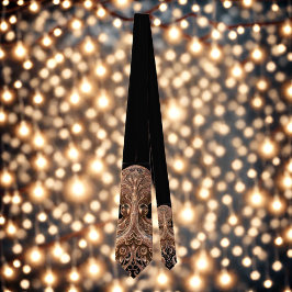 クラケン・スチームパンク華美タコ金ゴールドとブラック ネクタイ