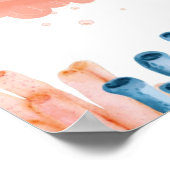 クラゲお洒落子子守歌のカスタマイズ可能 ポスター (角)