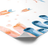 クラゲお洒落子子守歌のカスタマイズ可能 ポスター (角)