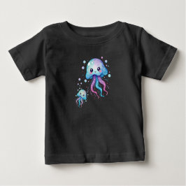 クラゲかわいいかわいい ベビーTシャツ