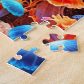 クラゲとカラフルサンゴ礁 ジグソーパズル (側面)