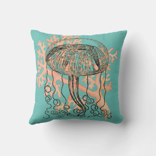 クラゲとサンゴ クッション (裏面)
