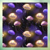 クラゲとシームレ白熱［赤熱］光を放つス ウィンドウサイン (シート3)