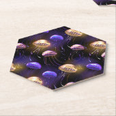 クラゲとシームレ白熱［赤熱］光を放つス ペーパーコースター (アングル)