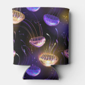 クラゲとシームレ白熱［赤熱］光を放つス 缶クーラー (裏面)