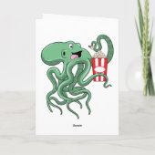 クラゲとポップコーン カード (裏面)