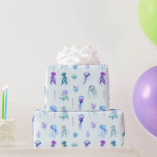 クラゲと海藻 ラッピングペーパー (パーティーギフト)