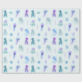 クラゲと海藻 ラッピングペーパー (フラット)