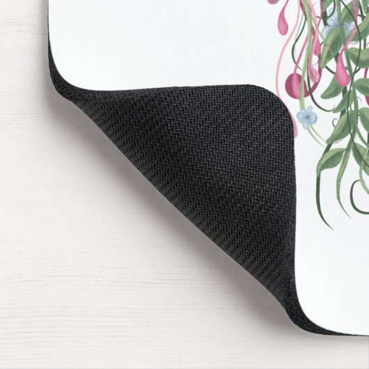 クラゲと花 マウスパッド (コーナー)