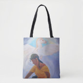 クラゲのカスタムな全にプリントのトートバック トートバッグ (正面)