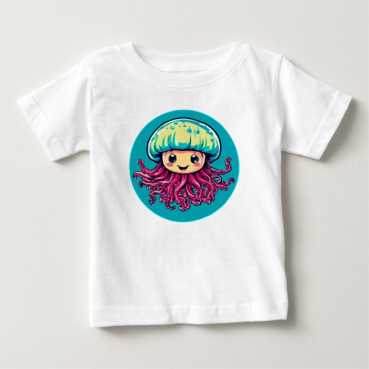 クラゲのキャラクター ベビーTシャツ (正面)