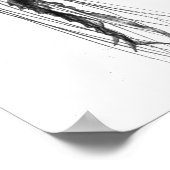 クラゲのシルエット |ポスター ポスター (角)