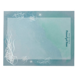 クラゲのジーブライニングなし ノートパッド