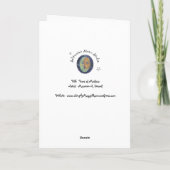 クラゲのファインアートのブランクの挨拶状の破損 カード (裏面)