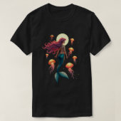 クラゲの人魚 Tシャツ (デザイン正面)