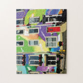 クラゲの列 ジグソーパズル (縦)