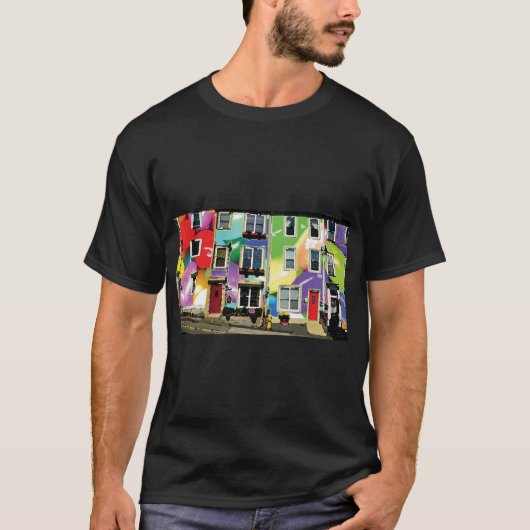 クラゲの列 Tシャツ (正面)