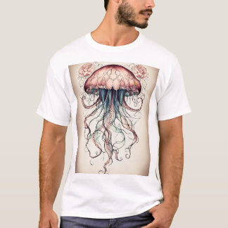 クラゲの夢 – 海の優しい滑空機» Tシャツ