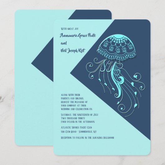 クラゲの招待状 招待状 (正面/裏面)
