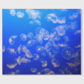 クラゲの水中撮影方法 ラッピングペーパー (フラット)