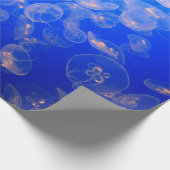 クラゲの水中撮影方法 ラッピングペーパー (角)