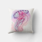 クラゲの水彩画 クッション (裏面)